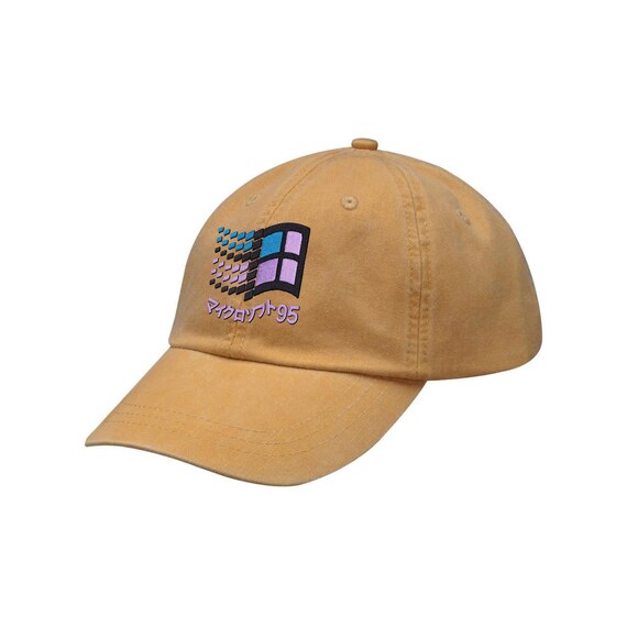 Vaporwave Dad Hat: Retro Computer Embroidered Y2K Cap - Etsy  display picture 1