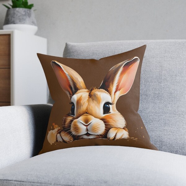 Rabbit Cushion Etsy