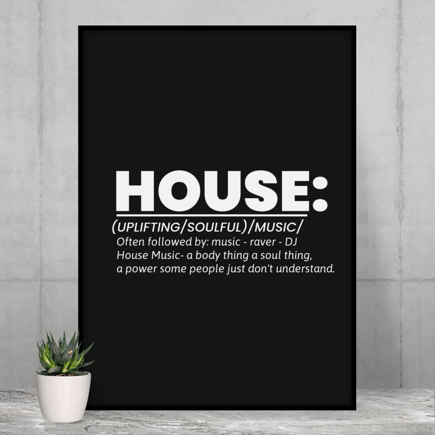 Soulful House Music Poster: Raver DJ Art Print - Etsy
