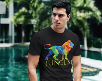 Junglist Lion T-Shirt: Drum & Bass Rave Music Shirt