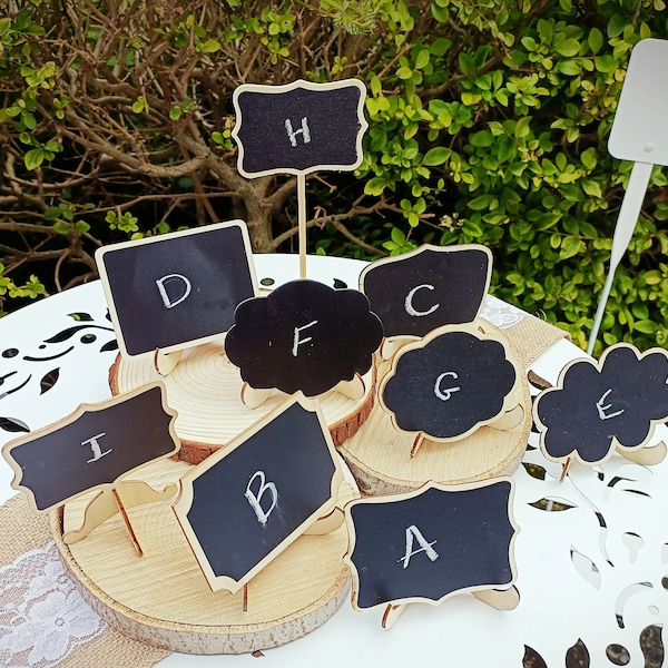 Mini Chalkboards, Wedding Decor, Signs, Price displays, Wedding favours