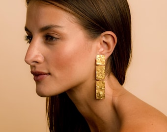 Ingrid Earrings - Gold Plated Silver Jewelry