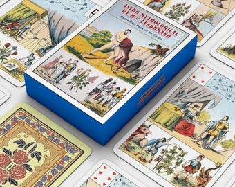 Astro Mythological Tarot Deck | 54 Card Lenormand Style | Astrology Divination Cards | Vintage Mystical Deck | Celestial Oracle | Recreated