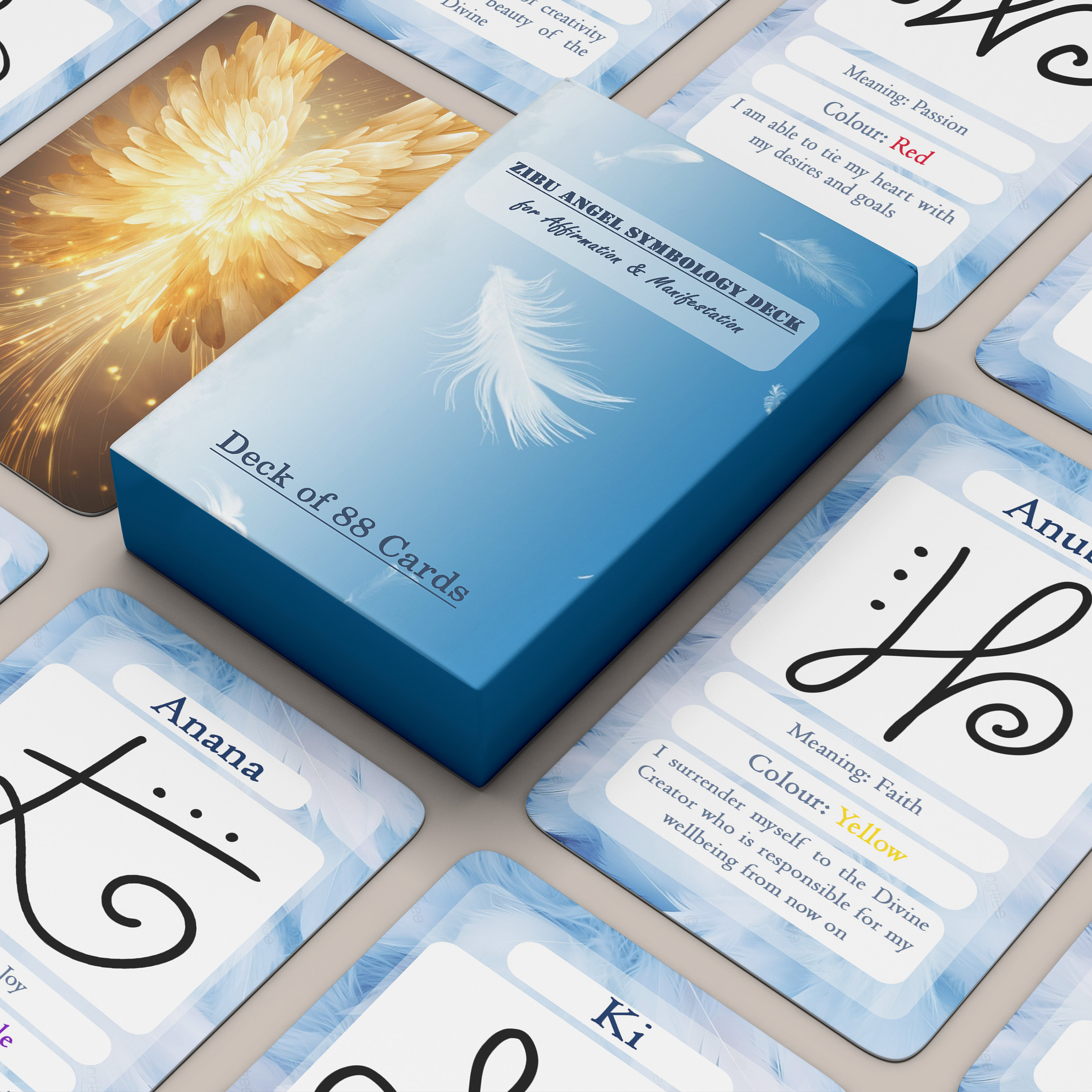 Zibu Angel Symbology Deck | for Affirmation & Manifestation