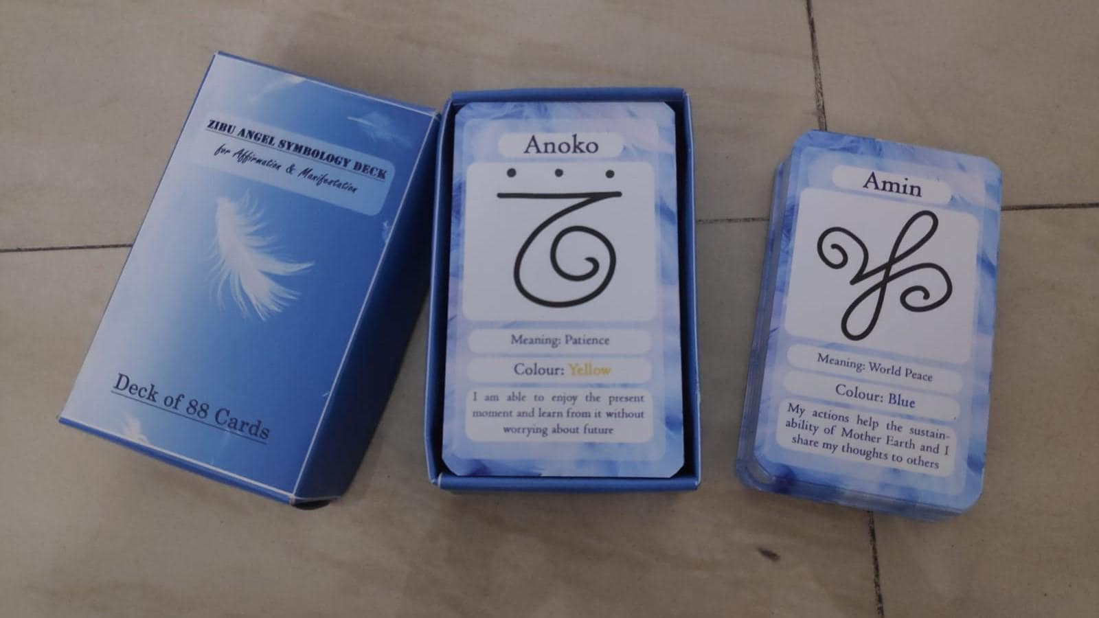 しぶや★オラクルカード Zibu Angel Symbology Deck | 88 Affirmation and Manifestation Cards