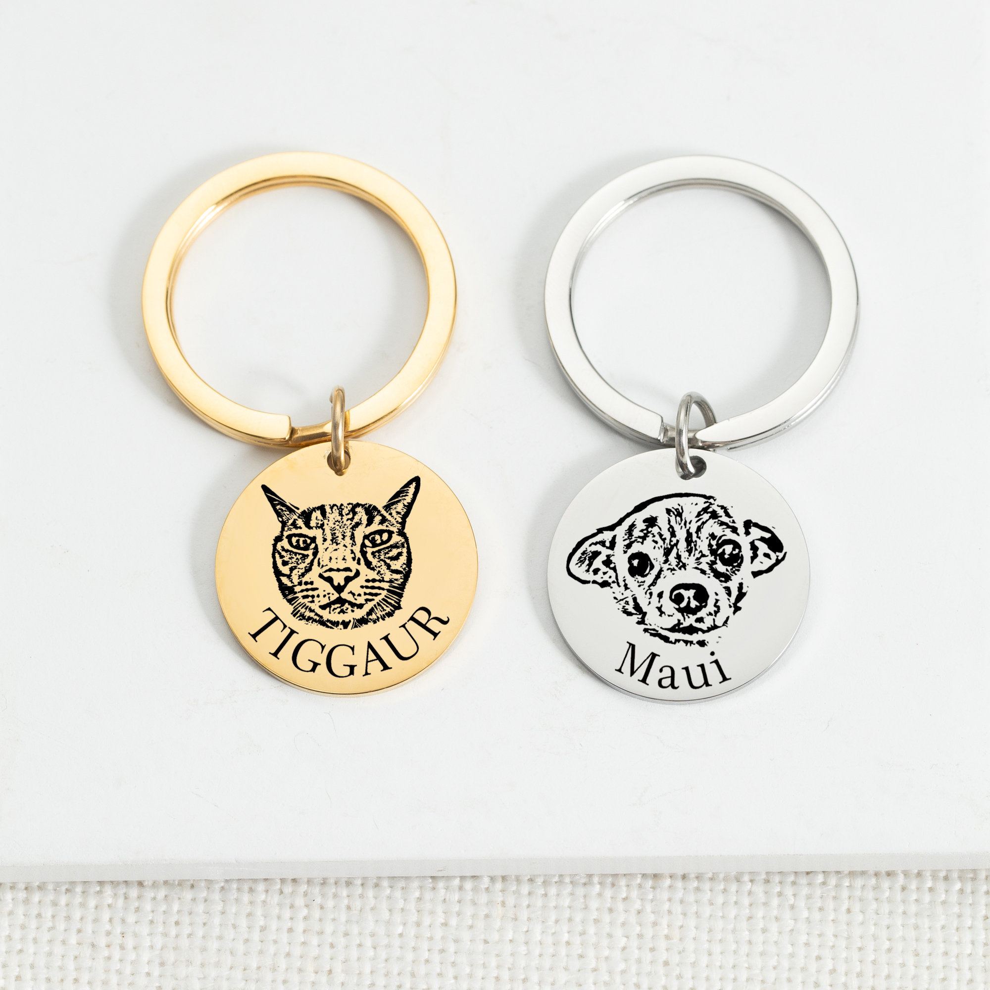 Checkered Dog Key Chain/ Personalised Keychain/ Scotty Dog Bag 