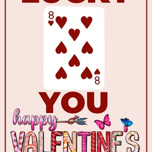 Lucky You Love cartolina-cartolina di San Valentino-jpg, carta-adesiva-di-San-Valentino, festa degli innamorati, regali-di-San Valentino.