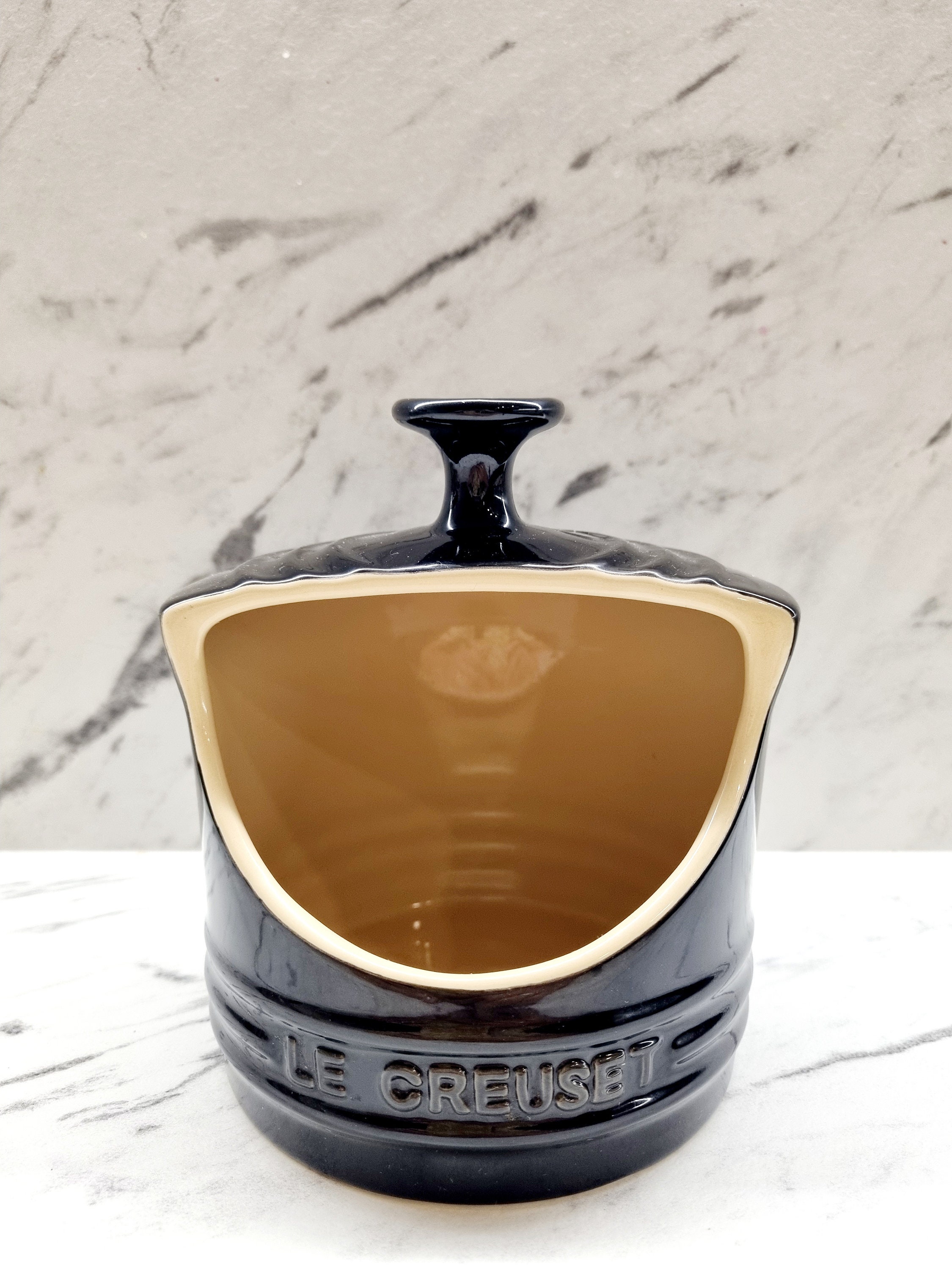 Le Creuset Black Stoneware Salt Pig 15cm X 13cm 0.3l/10oz BNIB - Etsy