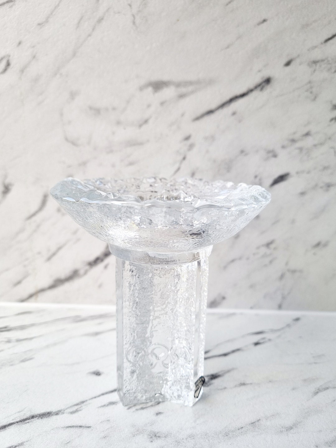 Orrefors Olympic Torch Candle Holder by Lars Hellsten / Art Etsy