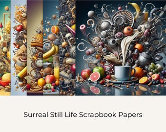 Surreal Still Life Scrapbook Papers