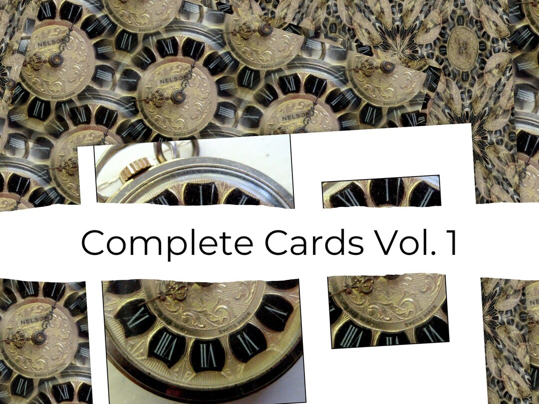 Complete Card Collection Complete Cards Vol. 1 - Etsy