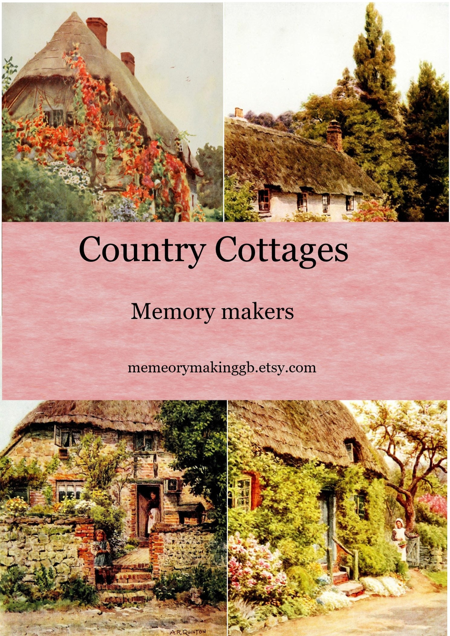 English Country Cottages Paper Kit (digital Download) - Etsy