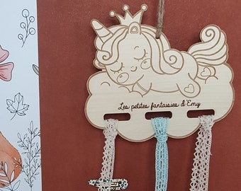 Support à barrettes - Licorne