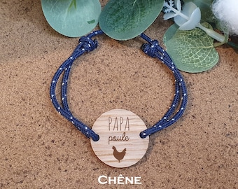 Bracelet homme bois - Papa poule