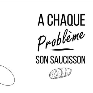 Planche à découper A chaque problème son saucisson image 2