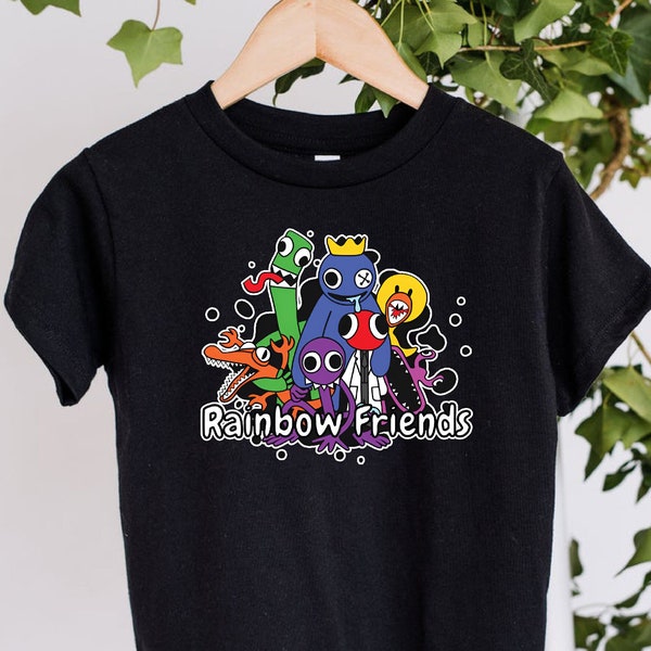 Rainbow Friends For Kids and Adults Birthday T-Shirt,Family Matching Shirt,Personalized Gamer Rainbow Friends Shirt,Birthday Boy/Girl Shirt