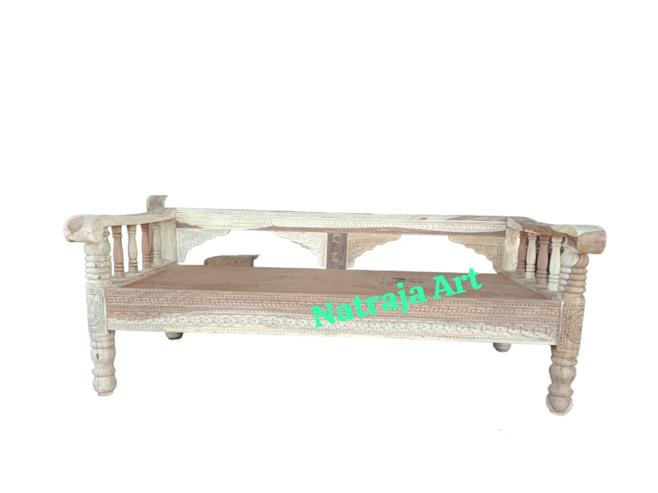 Hand Carved Diwan Wooden Diwan Cot Hand Carved Day Bed Etsy Canada
