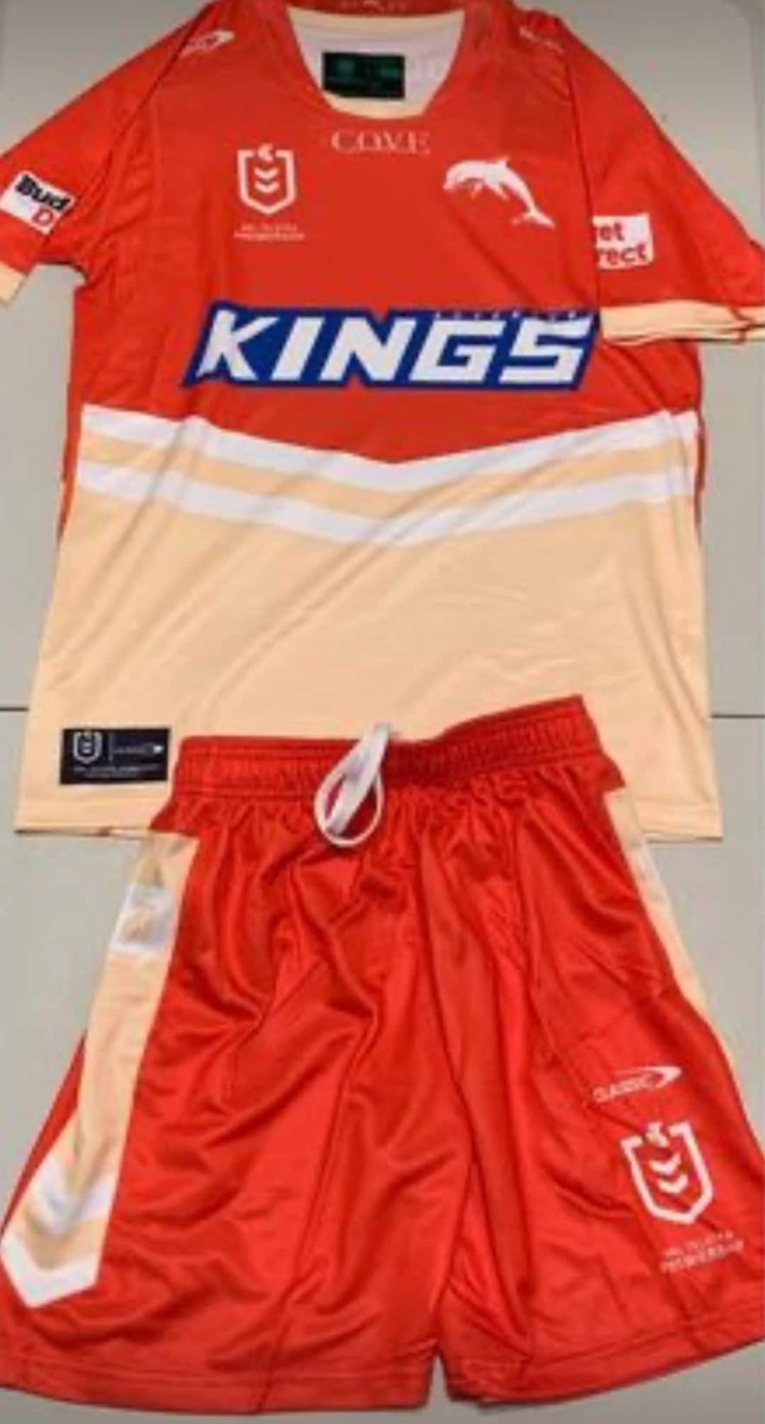 Redcliff Dolphins Home Nrl Kids Jersey & Short Set - Etsy Australia