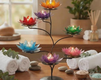 Portacandele Capiz Lotus | Portacandele Capiz Shell Lotus Flower