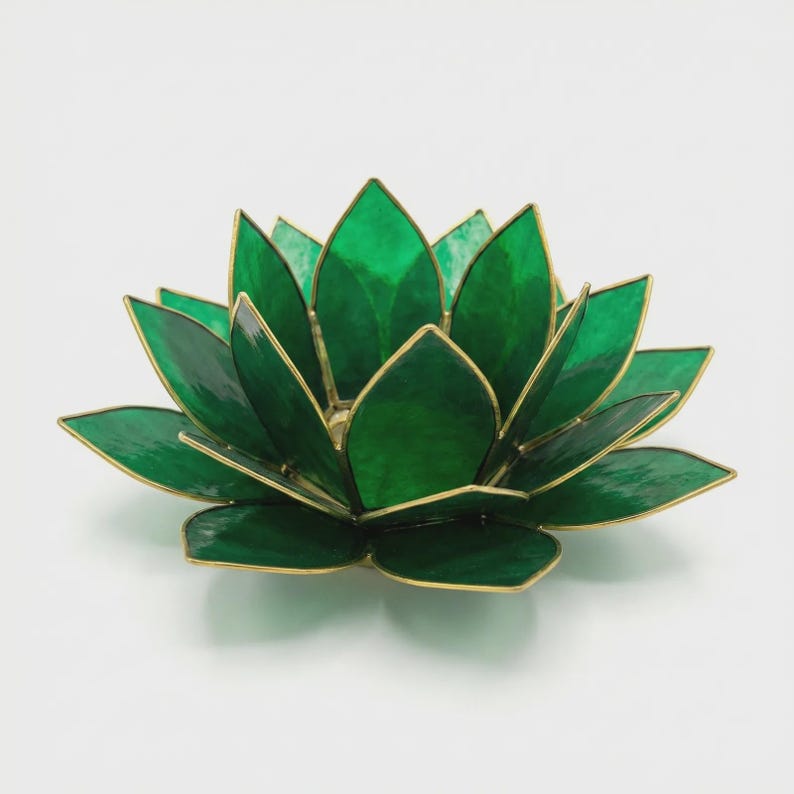 Capiz Lotus Tealight Holders | Capiz Shell Lotus Flower Tealight ...