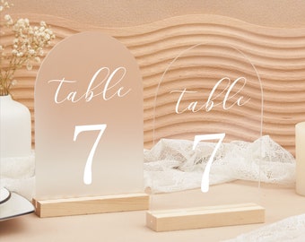 Table Numbers, Wedding Table Numbers, Acrylic Table Numbers, Wedding Decor for Table Centerpiece,Acrylic Wedding Signs, Custom Wedding Decor