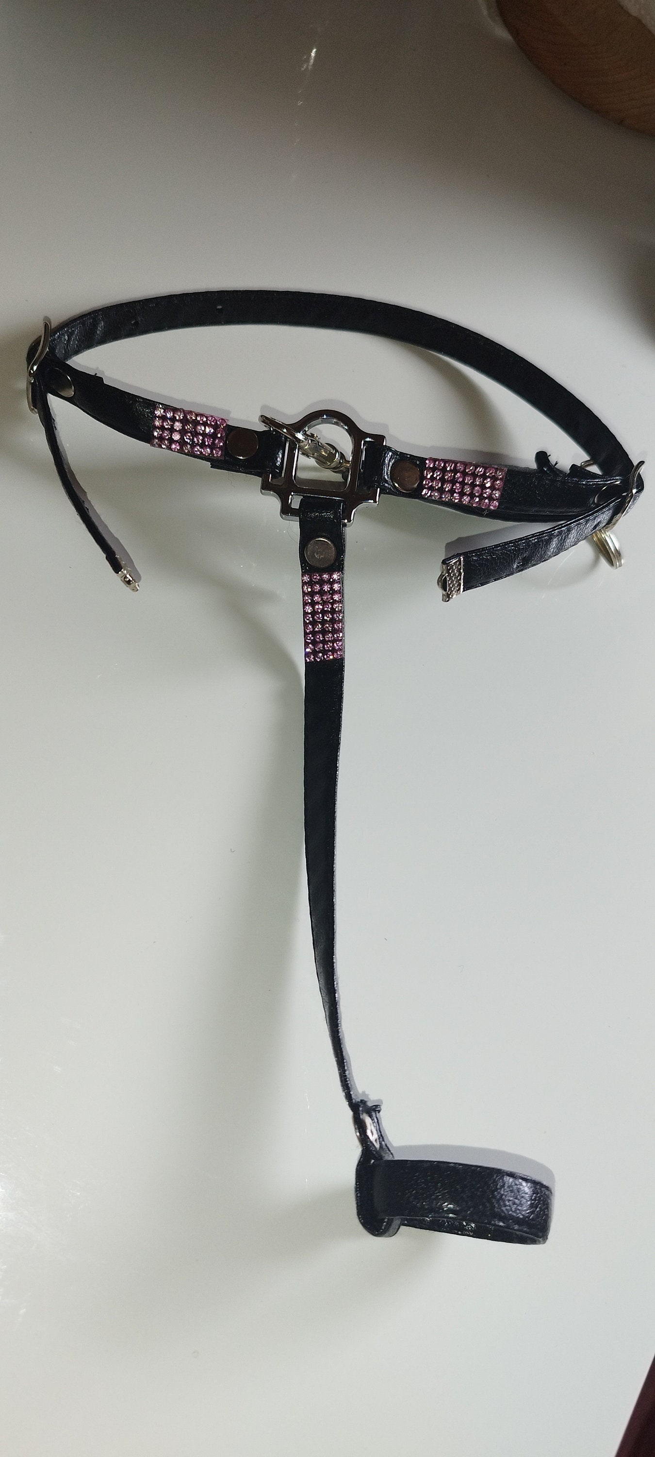 Pink Floral Carved Breastplate main image 1