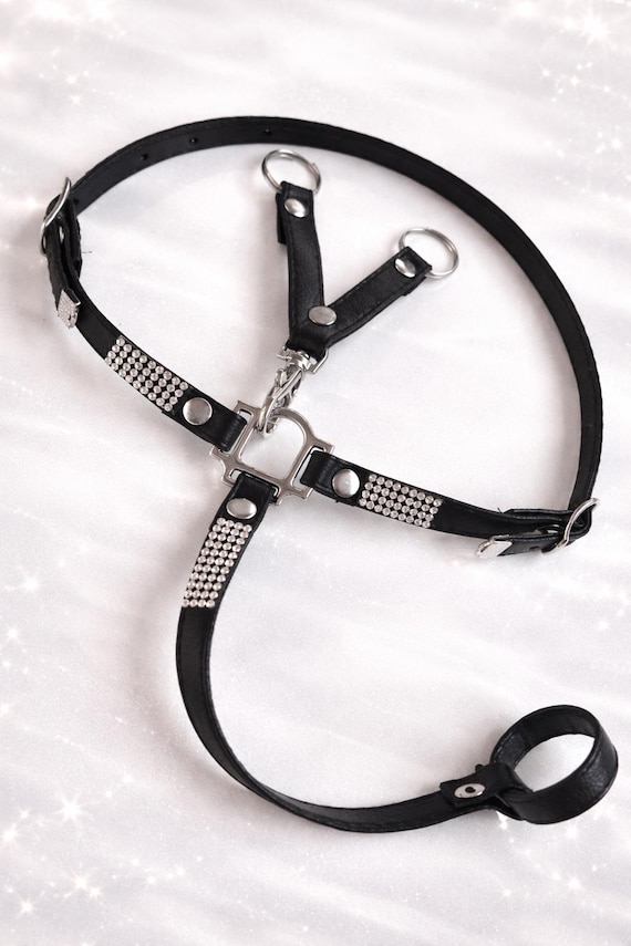 Collier poitrine Tory cuir cheval largeur 1 1/4 avec raccords laiton