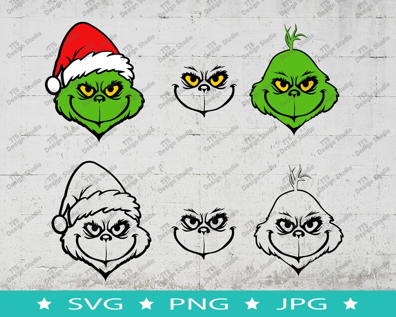 Grinch Face Svg Grinch Face Png - Il 794xN.5510277306 3m13 