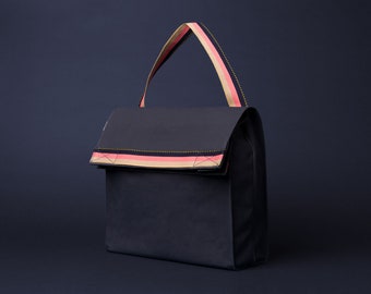 Chic and feminine bicycle bag - Citadelle Blue and Pink