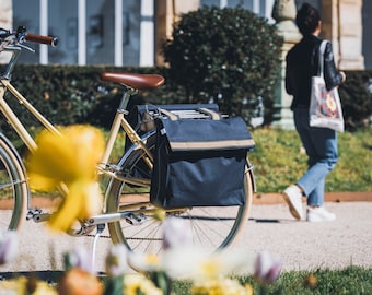 Chic and feminine bicycle bag - Citadelle Blue and Yellow