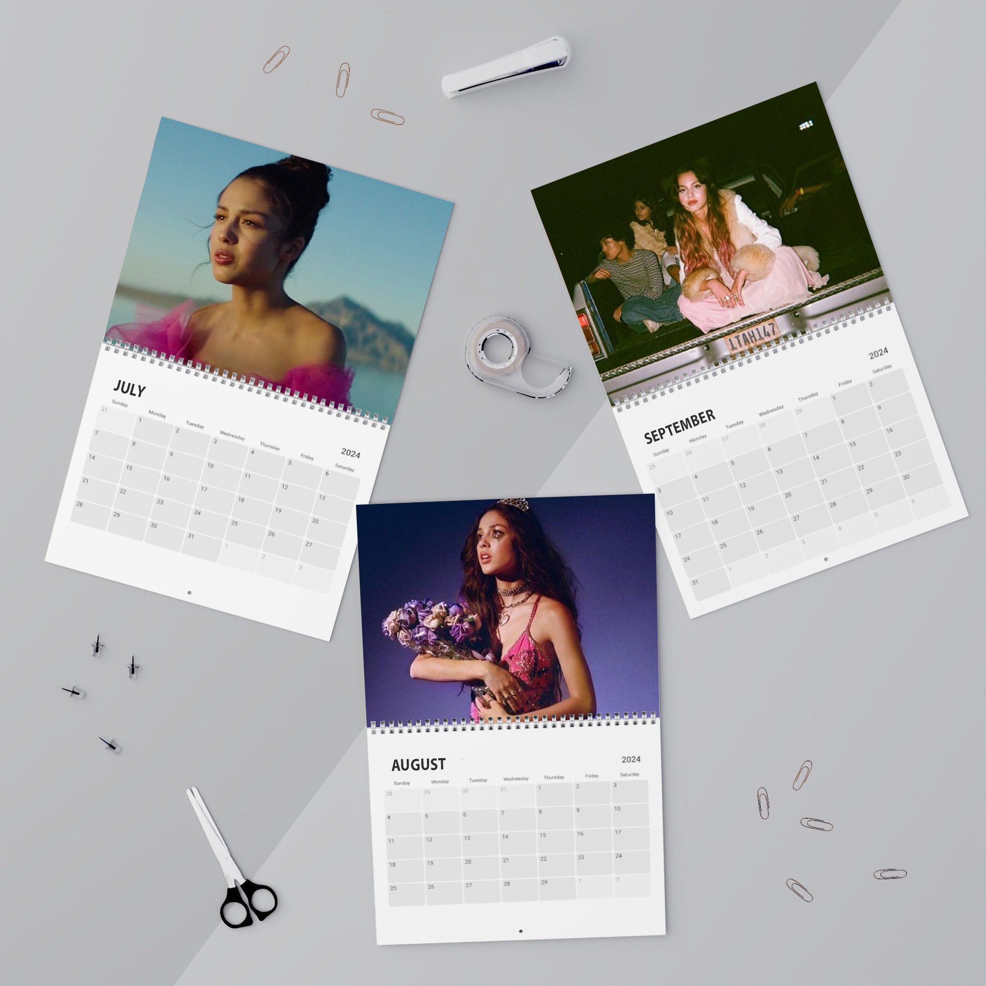 Olivia Rodrigo 2024 Calendar, Wall Calendar 2024, Olivia Rodrigo Guts