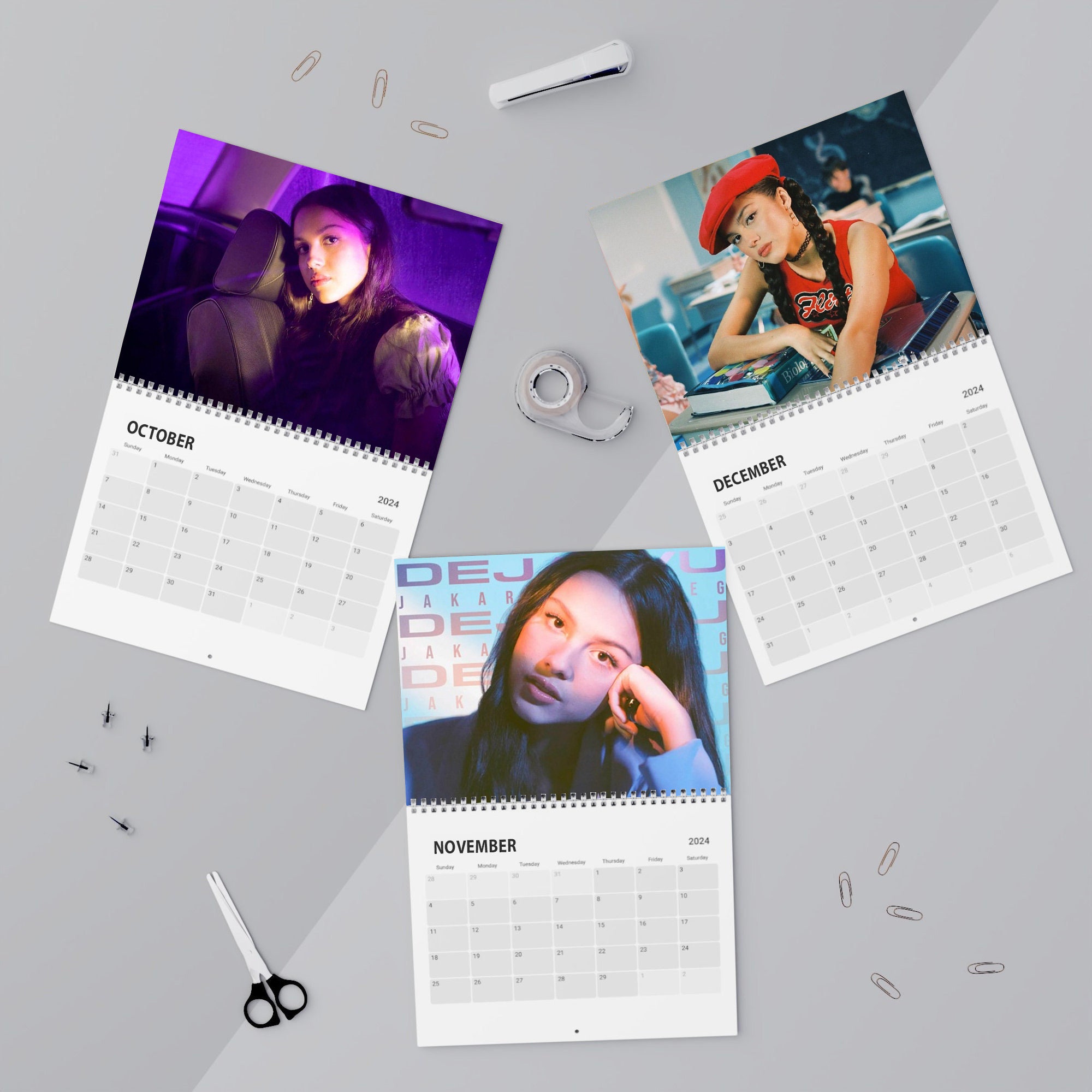 Olivia Rodrigo 2024 Calendar, Wall Calendar 2024, Olivia Rodrigo Guts