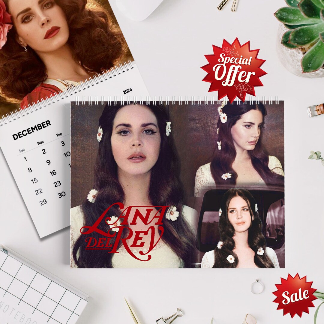 Calendrier Lana Del Rey 2025, Calendrier mural des célébrités Lana Del