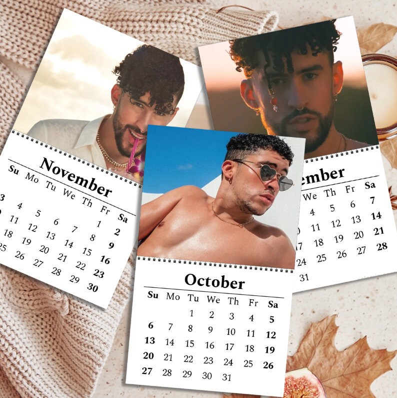 bad-bunny-calendar-2024-celebrity-calendar-bad-bunny-2024-sold-by