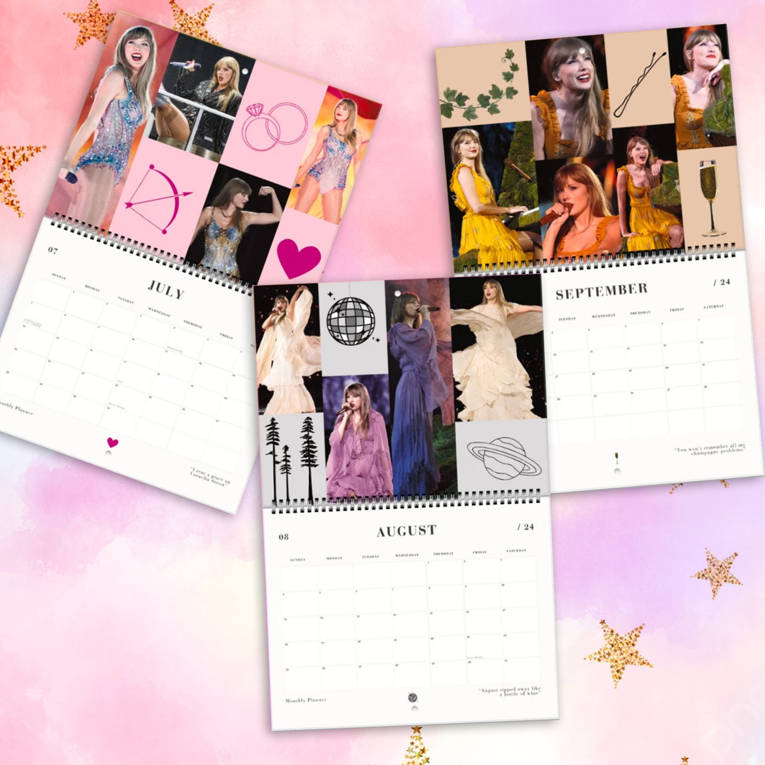 2024 Taylors Eras Calendar, Taylor Christmas New Years Calendar sold by