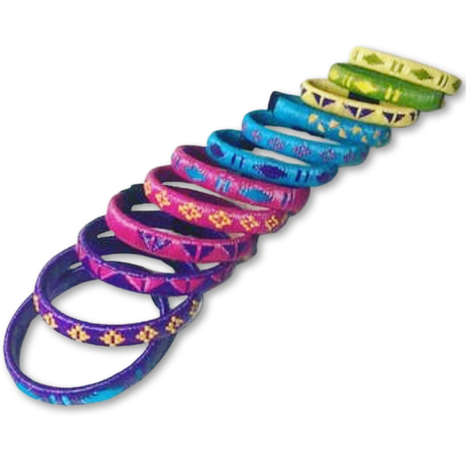 Bracciale Rigido Con Foglie D'Autunno E Palma - Gioiello In Acciaio Per Amanti Della Natura