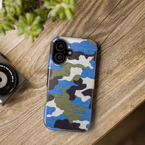 Camouflage Phone Case, Magnetic Tough Cases for iPhone, Stylish Phone Protection, Perfect Gift for Teens, Unique Camo Design