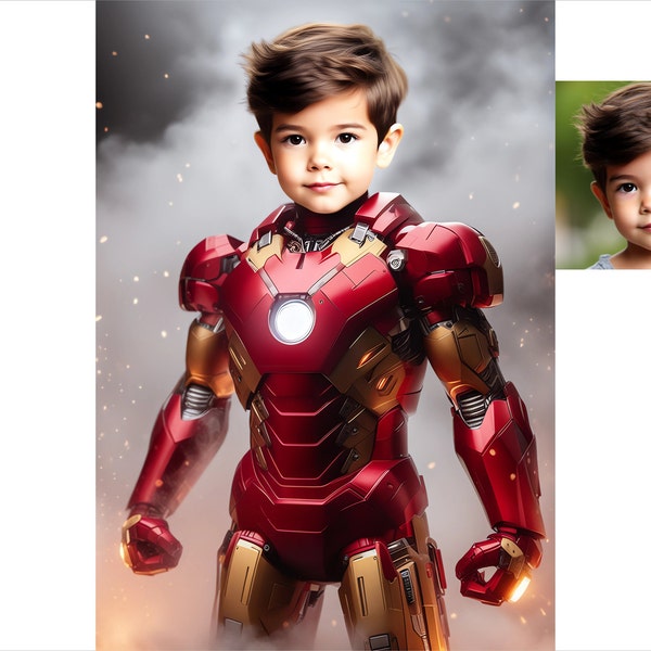 Iron Man Portrait, Custom Iron Man Photo, Iron Man Drawing, Iron Man for Boy, Avengers Portrait, Iron Man Picture, Iron Man Caricature