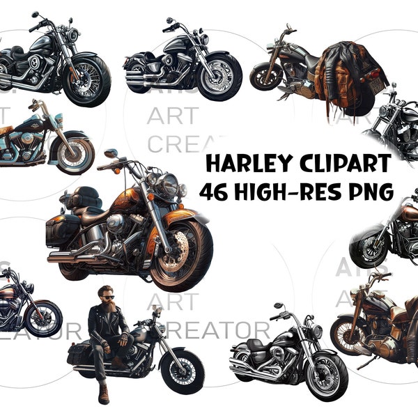 Harley Davidson PNG, Harley Davidson Clipart, Aquarell Harley Clipart, Harley Motorrad Clipart, Harley PNG, Motorrad PNG, Harley Bild