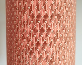 orange cotton fabric lampshade, modern, table lamp, pendant light, ceiling light, round light fixture