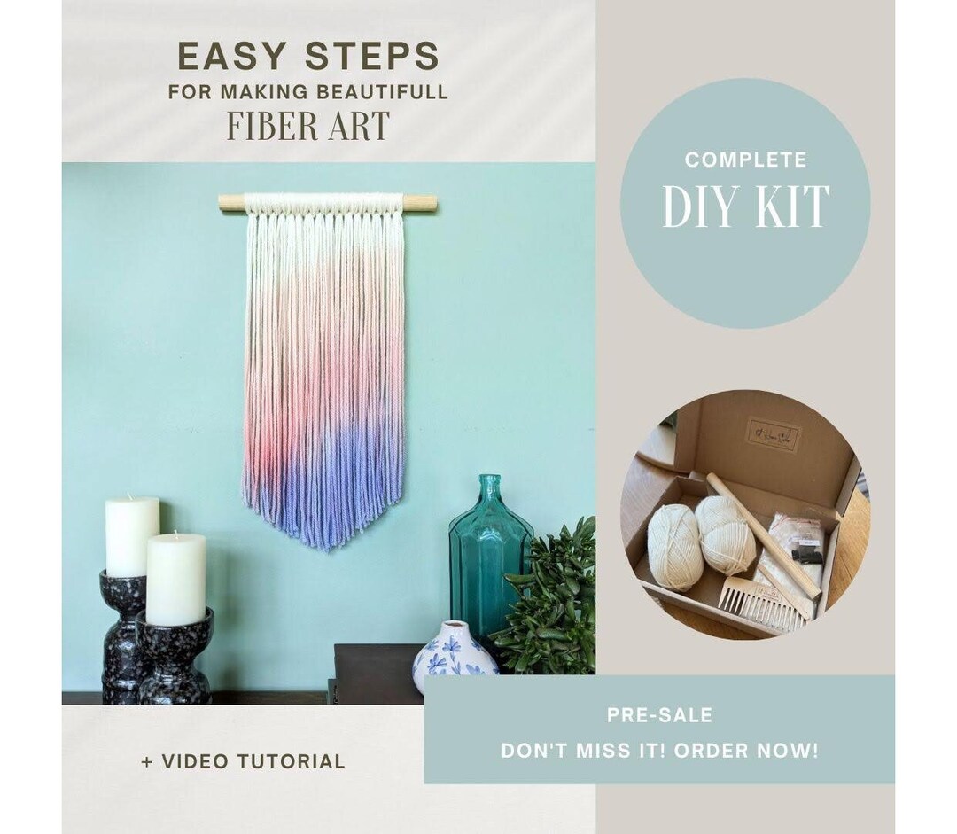 PREORDER DIY Dip Dye Kit Personalized Wall Hanging Etsy