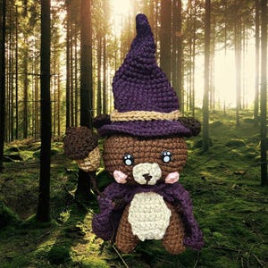 Crochet Wizard Squirrel