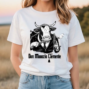 Don Mooozio Mashup Graphic Tee - Unique Movie Merch Design - The Godfather