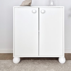White Ball Furniture Leg: IKEA Sofa, Cabinet Replacement Feet