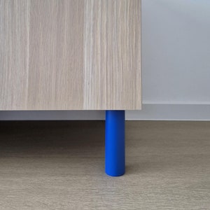 Cobalt blue furniture leg for boy's bedroom improvement | Nursery room sofa, drawer, cabinet, bed replacement leg