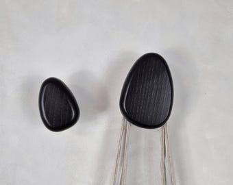 Black Wall Hook: Modern Coat Hanger