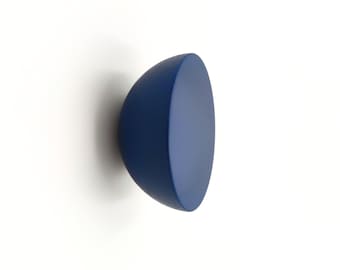 Round navy dark blue knob for drawer I Furniture door knobs for kitchen or children's room I More colors