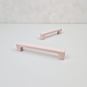 Tiradores de cajón rosa claro I Herrajes para muebles en tonos pastel para aulas, guarderías o habitaciones de niñas I Más colores