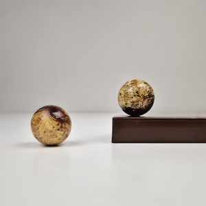 Round amber cabinet knob, unique furniture accessories