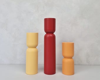 Bright poten voor kinderkamermeubels, rood, oranje, geel